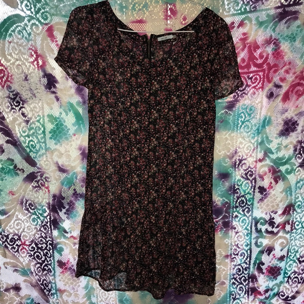 Sheer floral dress